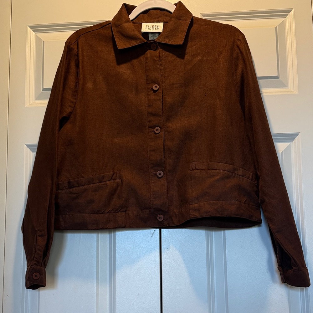 Eileen Fisher Rich Brown Blazer